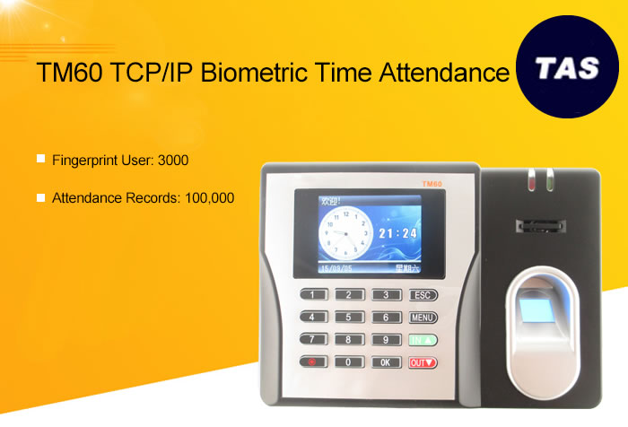 TM60 Biometric Fingerprint Clocking in Machines Slider